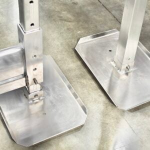 Hill Holder Foot Pad, Galvanized Steel
