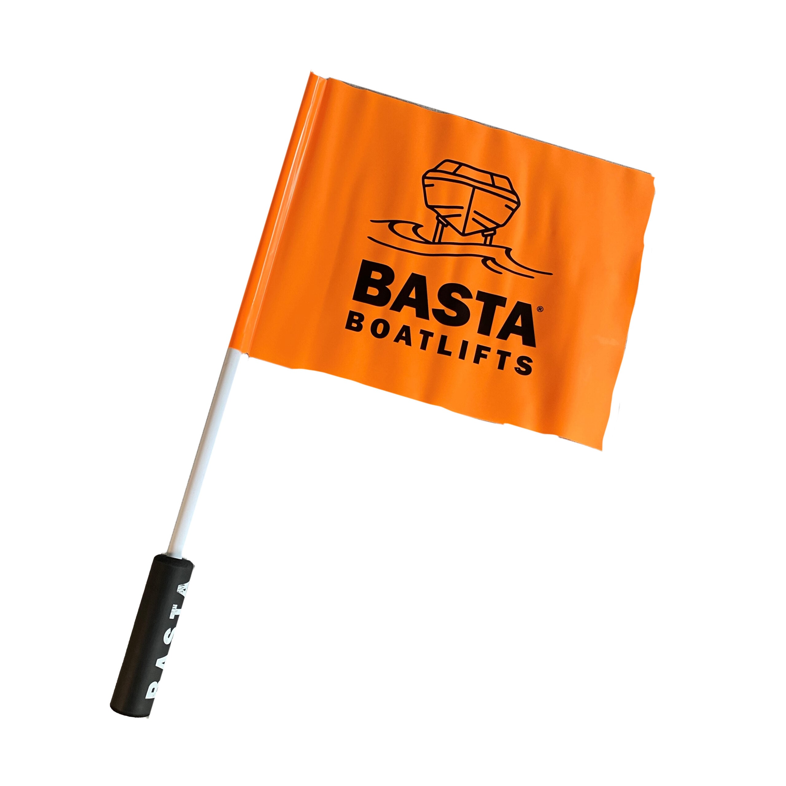 Branded Nautical Flag, Neon Orange